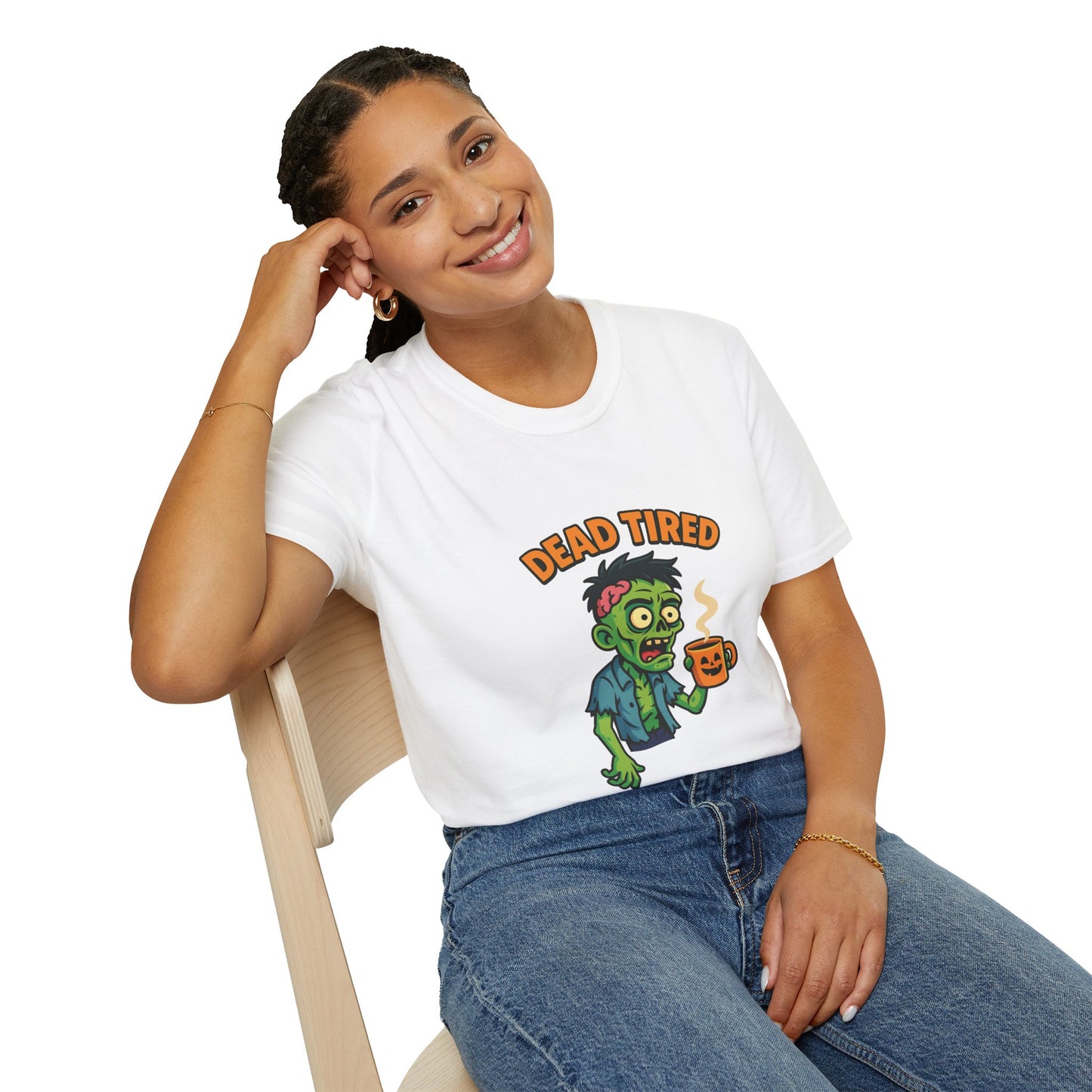 Dead Tired Zombie T-Shirt, Gifts for Halloween
