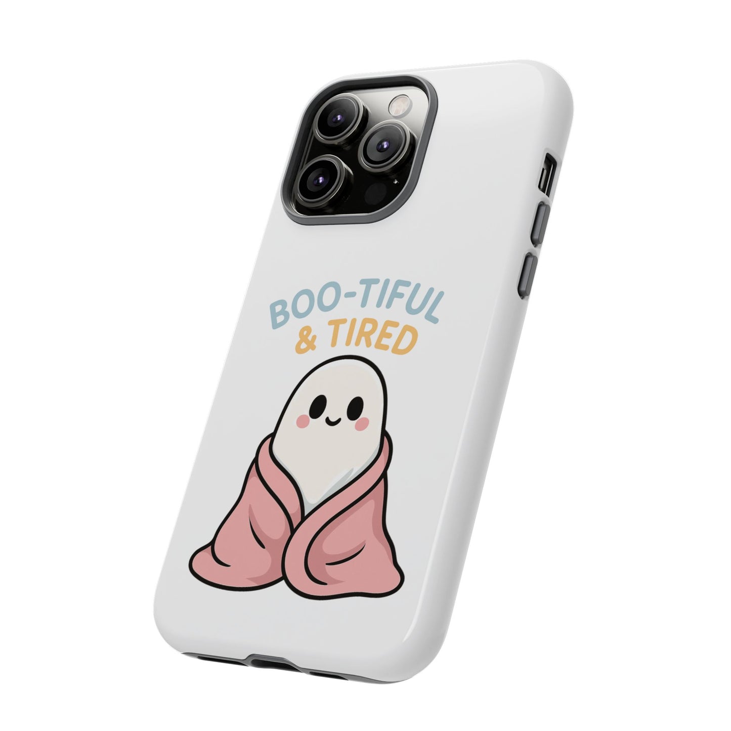 Boo-tiful & Tired Phone Case, Halloween-Themed Design