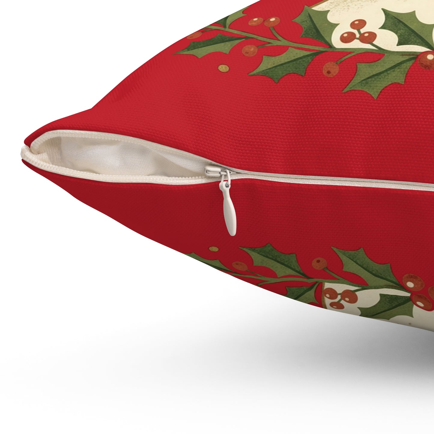 Christmas Reindeer Throw Pillow - "Merry Christmas" Festive Holiday Decor