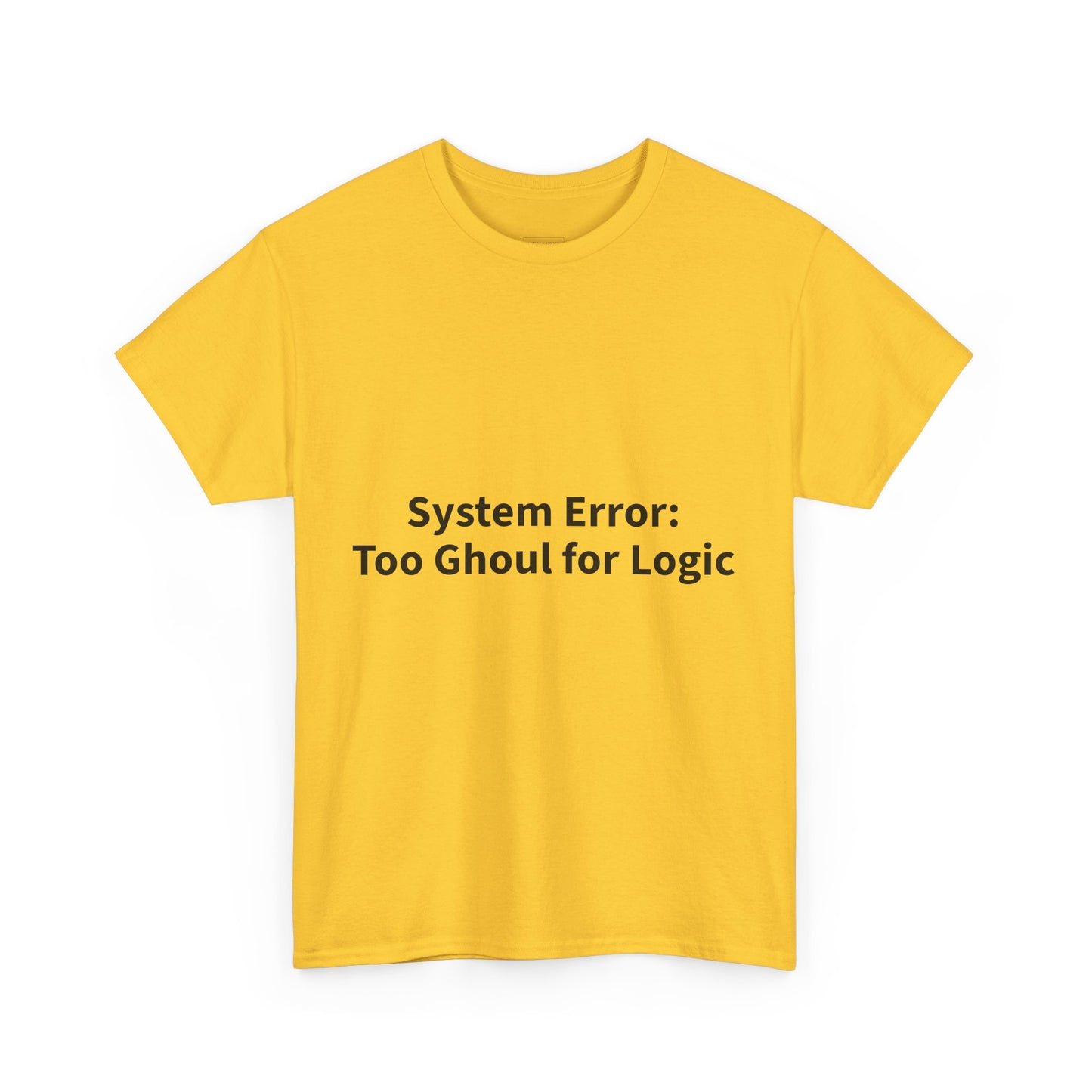 System Error Tee - Unisex Heavy Cotton Shirt, Perfect for Halloween, Geeky Fun