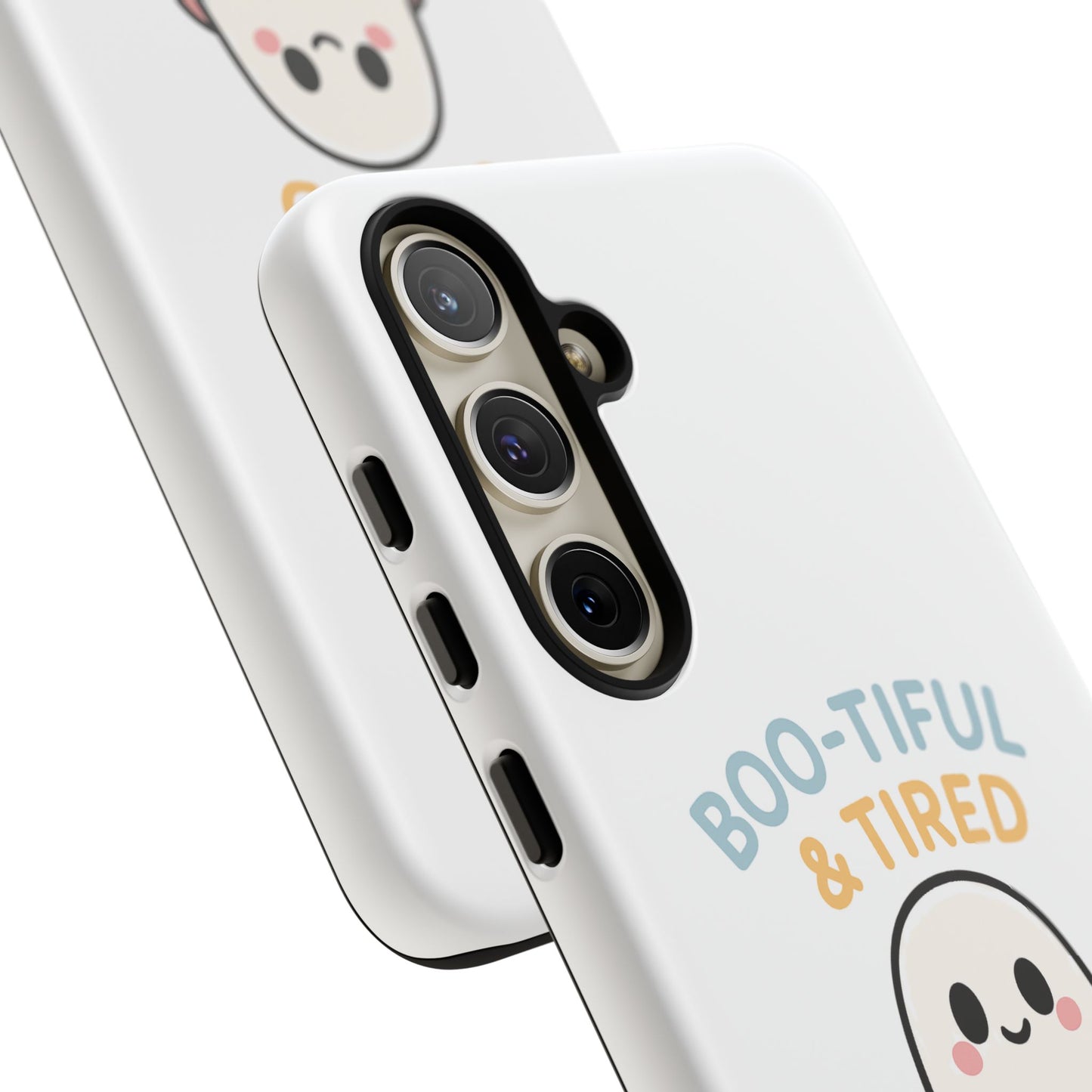 Boo-tiful & Tired Phone Case, Halloween-Themed Design