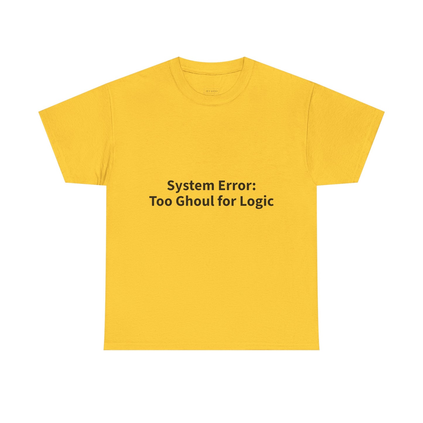 System Error Tee - Unisex Heavy Cotton Shirt, Perfect for Halloween, Geeky Fun