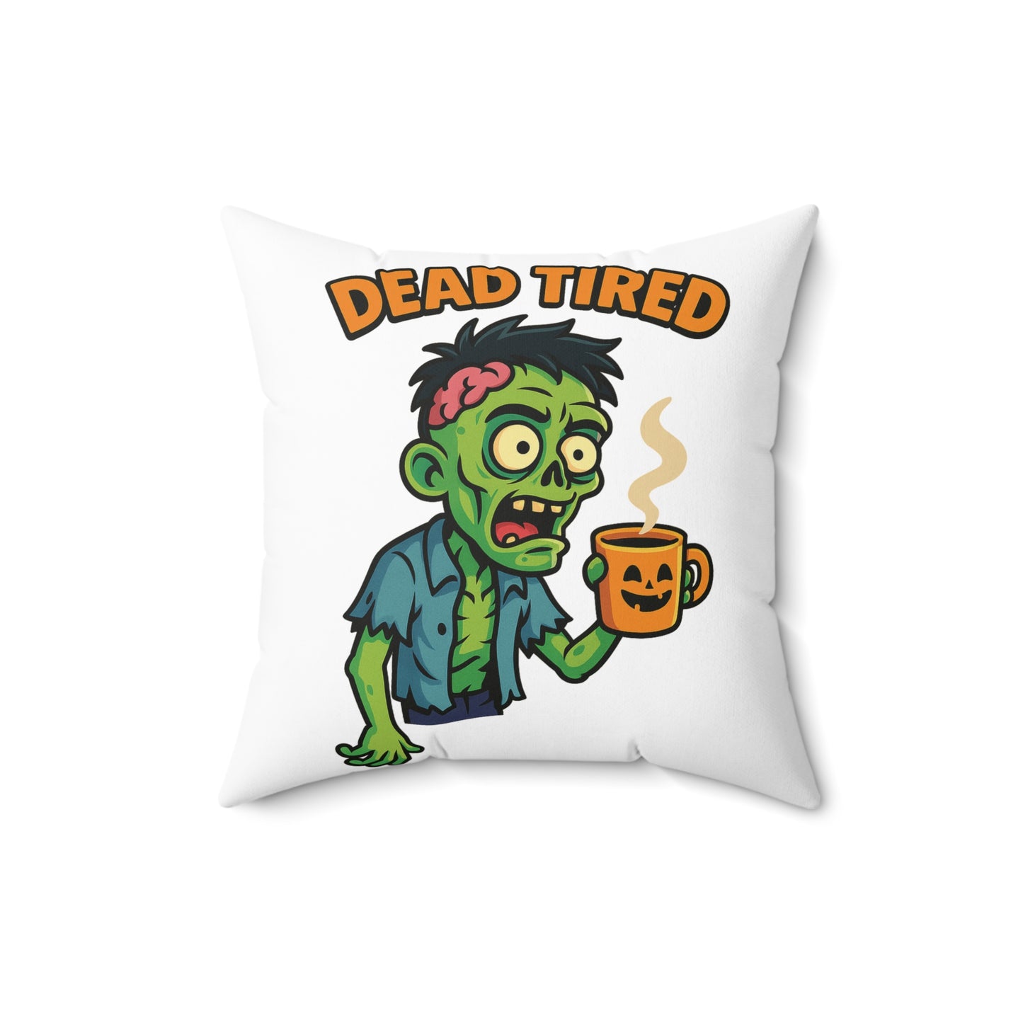 Zombie Themed Pillow, Fun Home Decor, Halloween Gift
