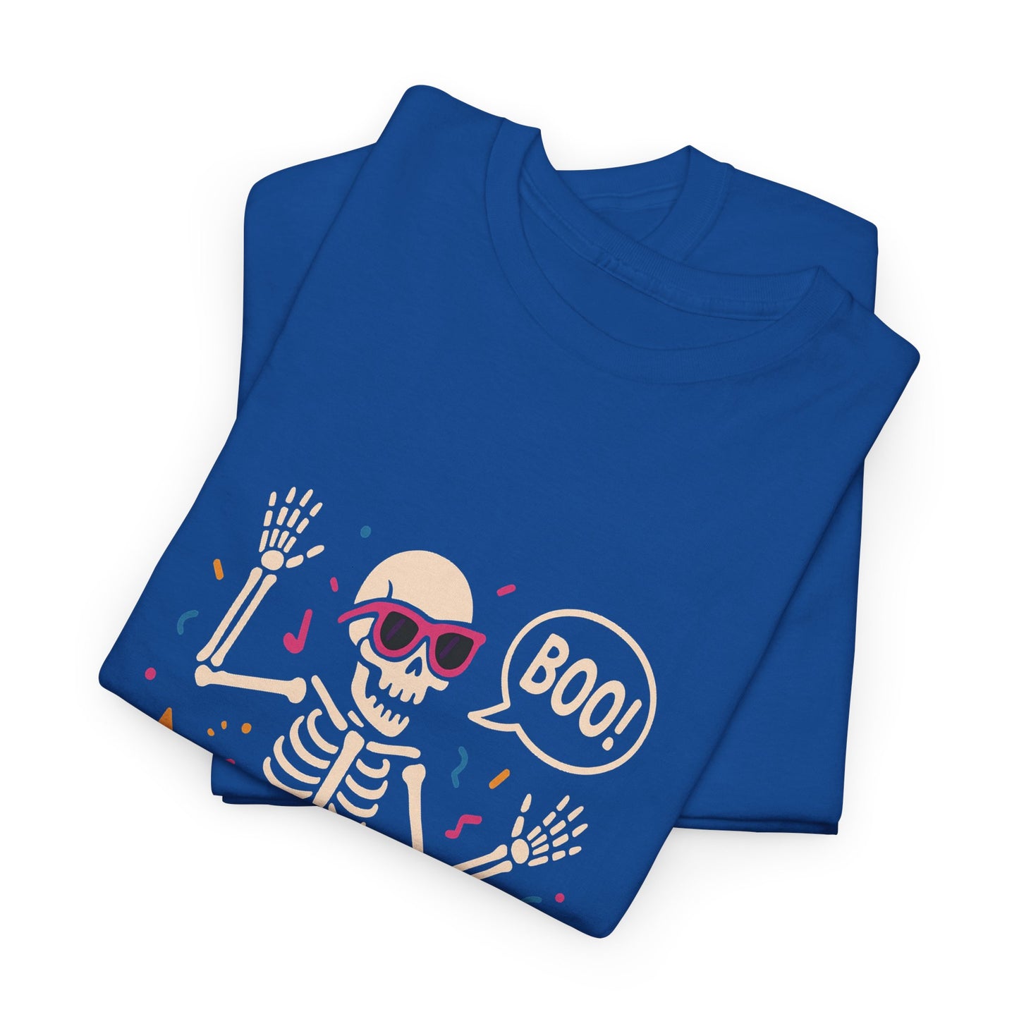 Halloween Skeleton Tee, Unisex Graphic Tee, Spooky Fun Shirt