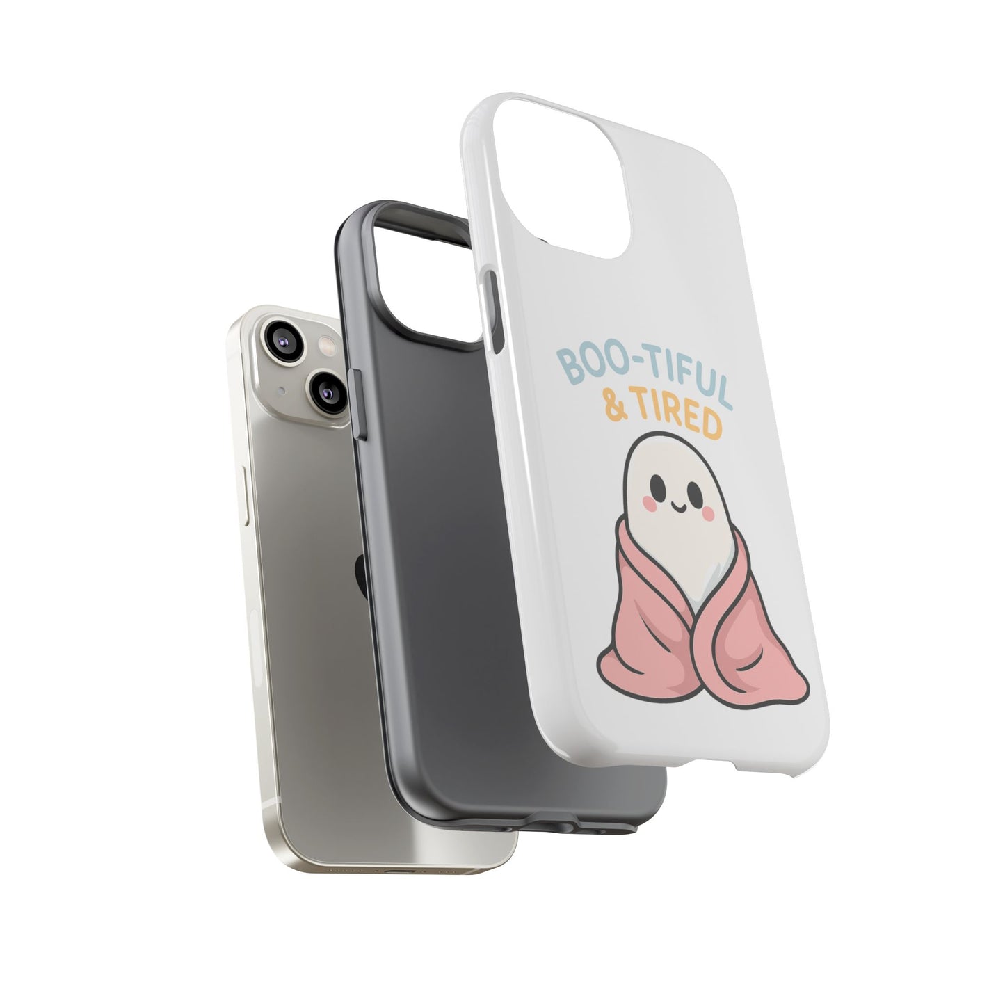 Boo-tiful & Tired Phone Case, Halloween-Themed Design