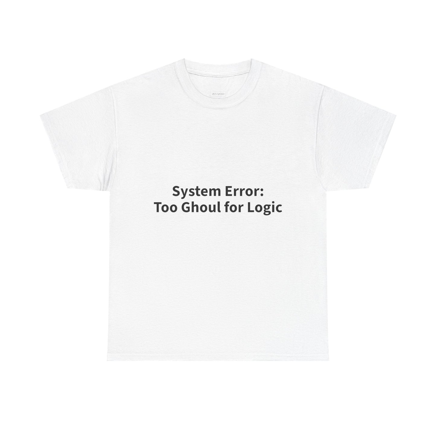 System Error Tee - Unisex Heavy Cotton Shirt, Perfect for Halloween, Geeky Fun