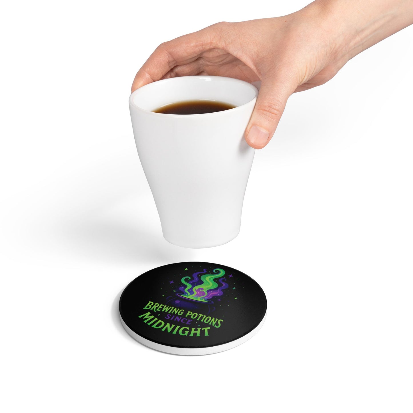 Brewing Potions Since Midnight, Ceramic Coaster