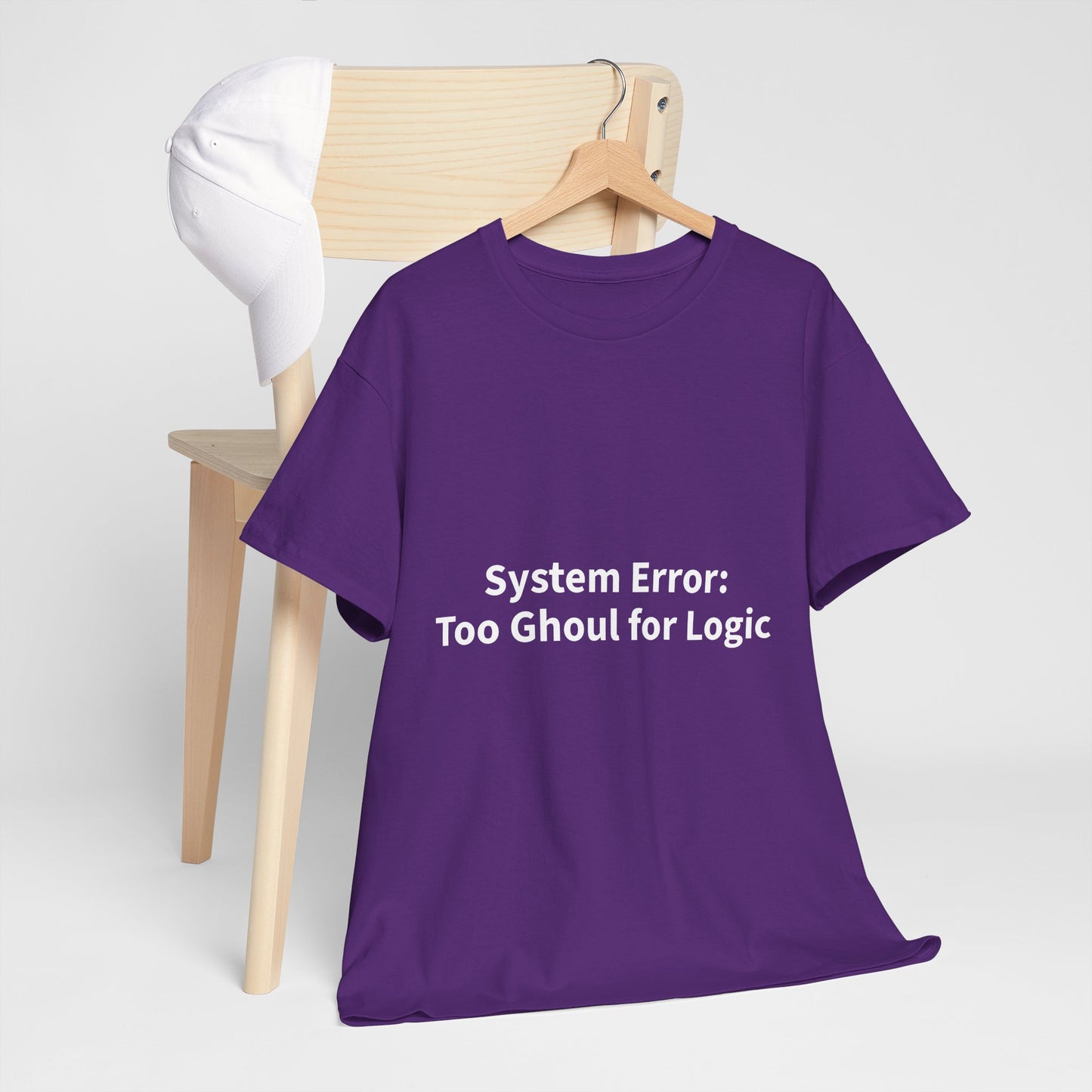 System Error Tee - Unisex Heavy Cotton Shirt, Perfect for Halloween, Geeky Fun