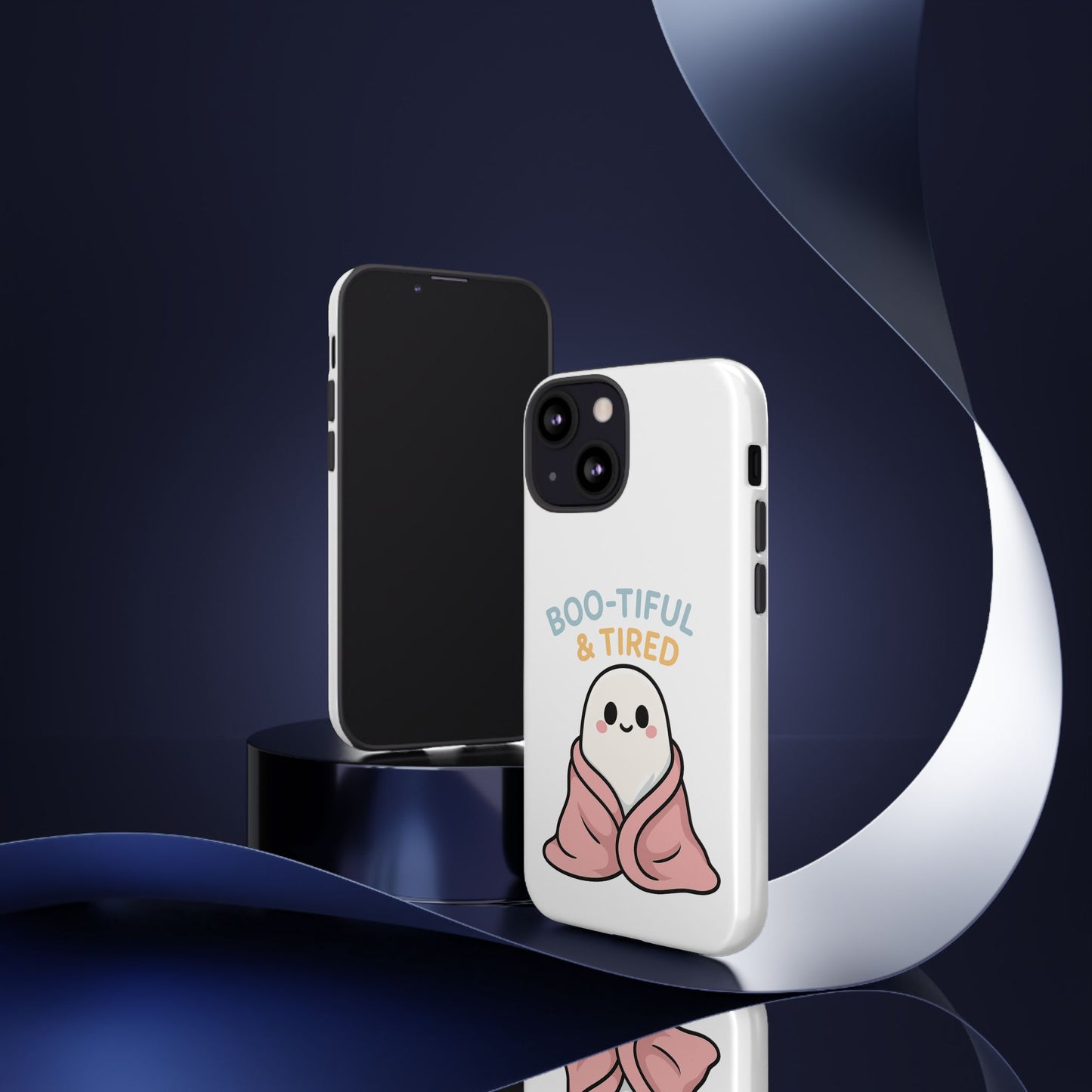 Boo-tiful & Tired Phone Case, Halloween-Themed Design