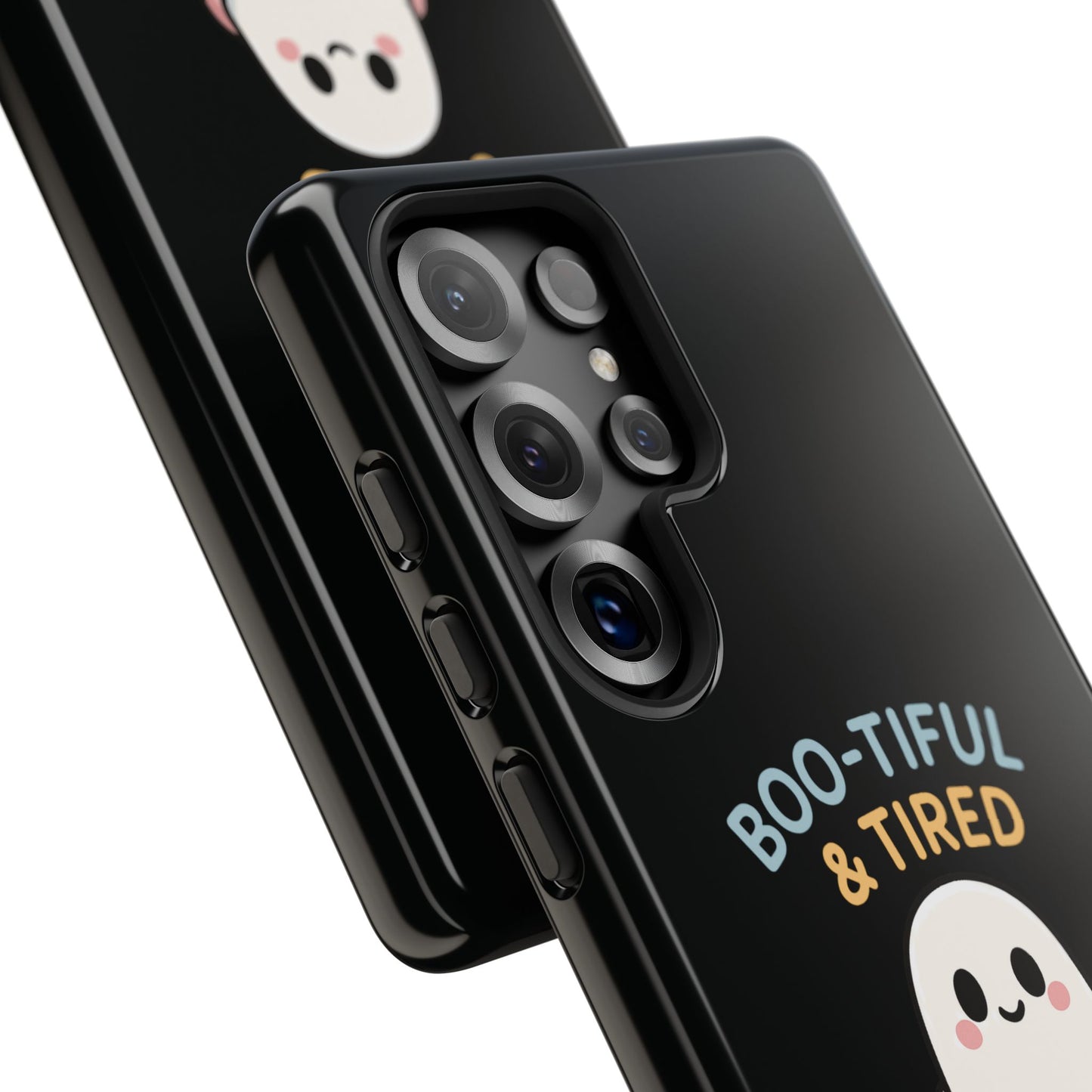 Boo-tiful & Tired Phone Case, Halloween-Themed Design