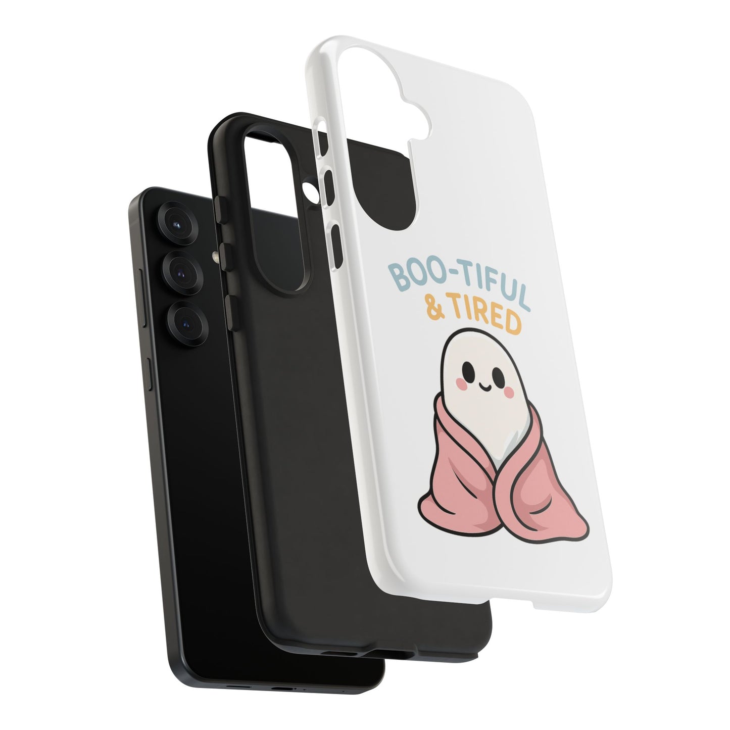 Boo-tiful & Tired Phone Case, Halloween-Themed Design