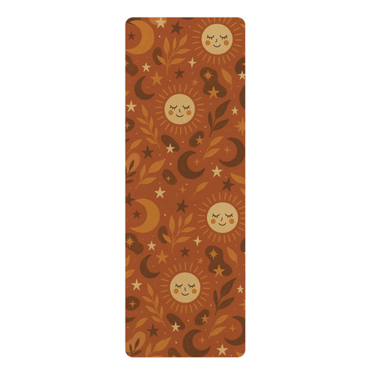 Bohemian Sun Rubber Yoga Mat - Eco-Friendly Fitness Mat