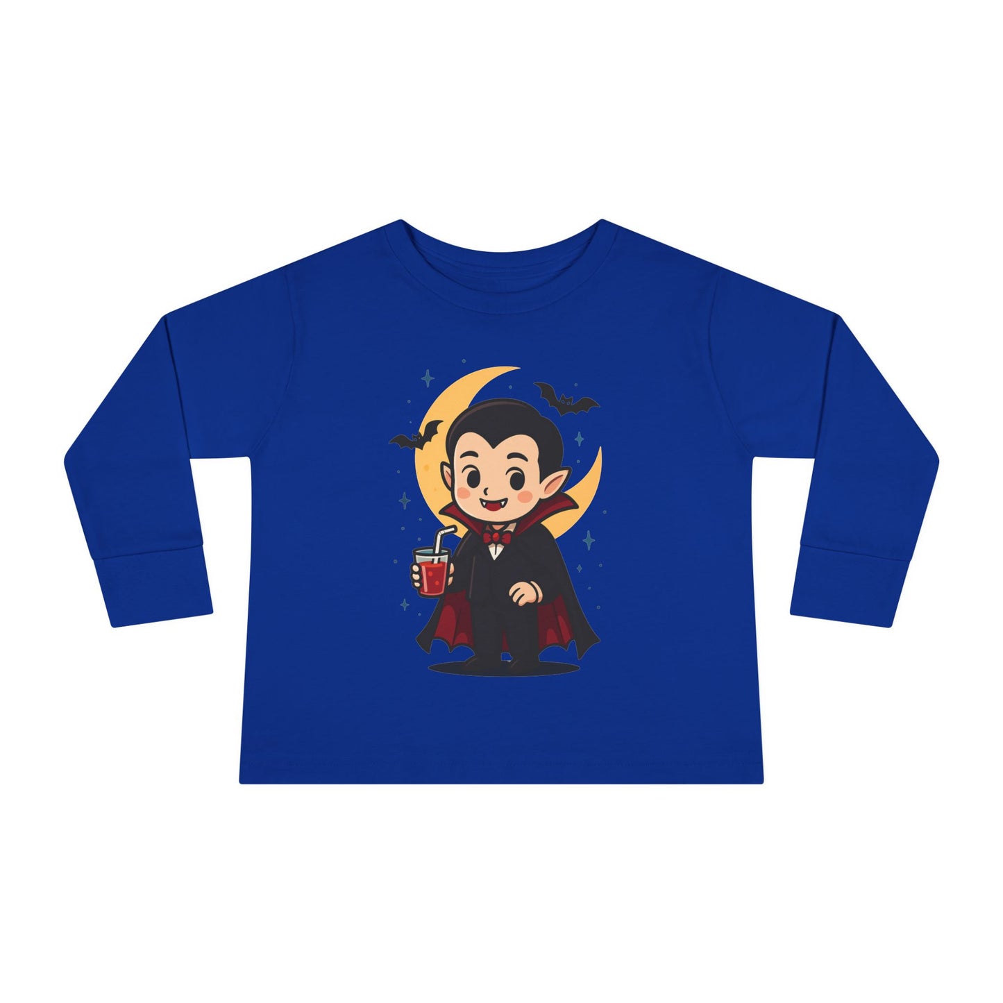 Toddler Halloween Tee, Cute Vampire Long Sleeve Shirt, Spooky Kids Apparel, Halloween Costume Top, Toddler Party Wear