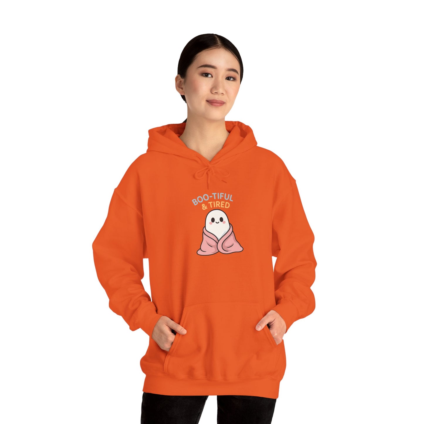 Boo-tiful Ghost Halloween Hoodie, Cute-Cozy Fall Vibes