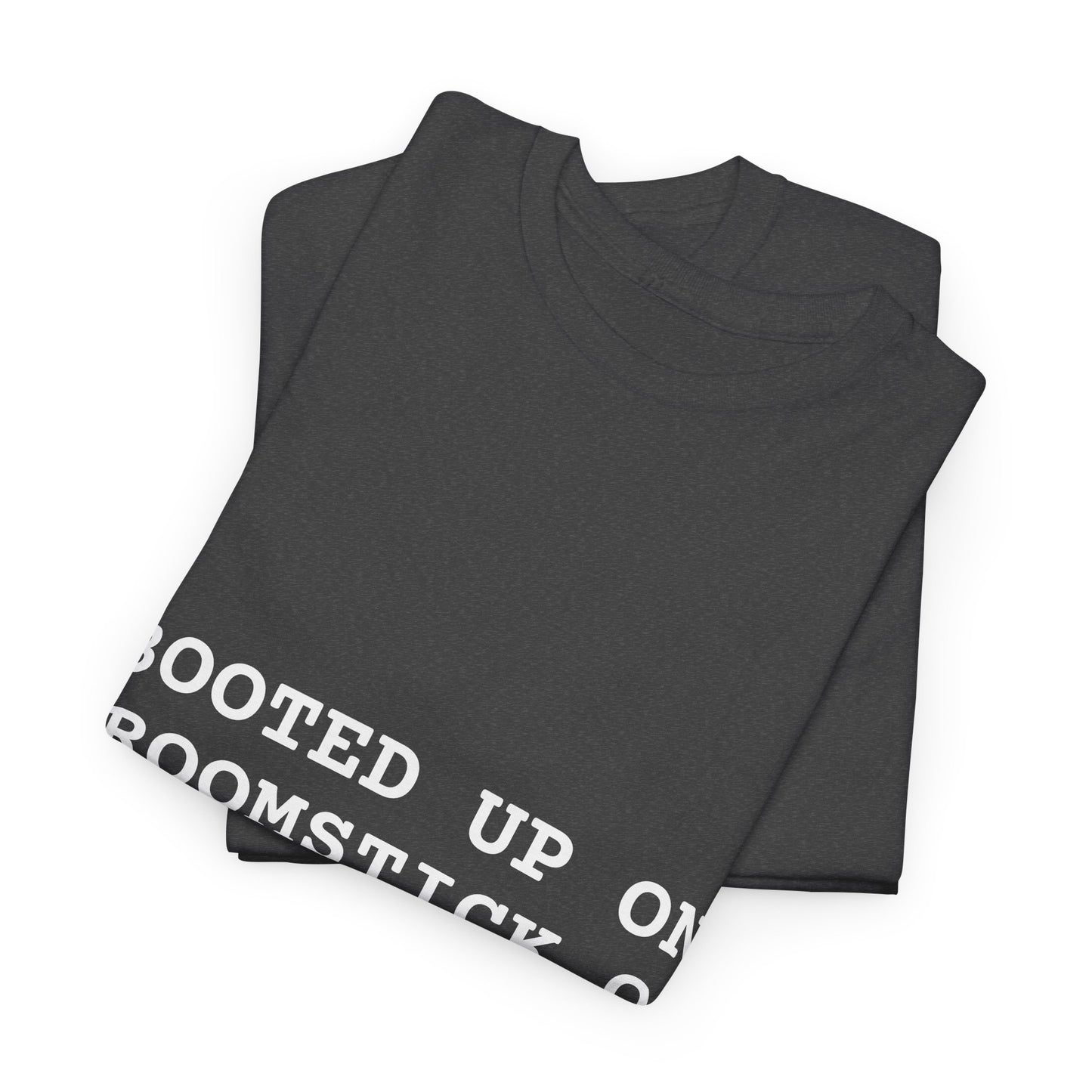Broomstick OS Tee, Funny Graphic Tee for Tech Lovers, Unisex Cotton T-Shirt