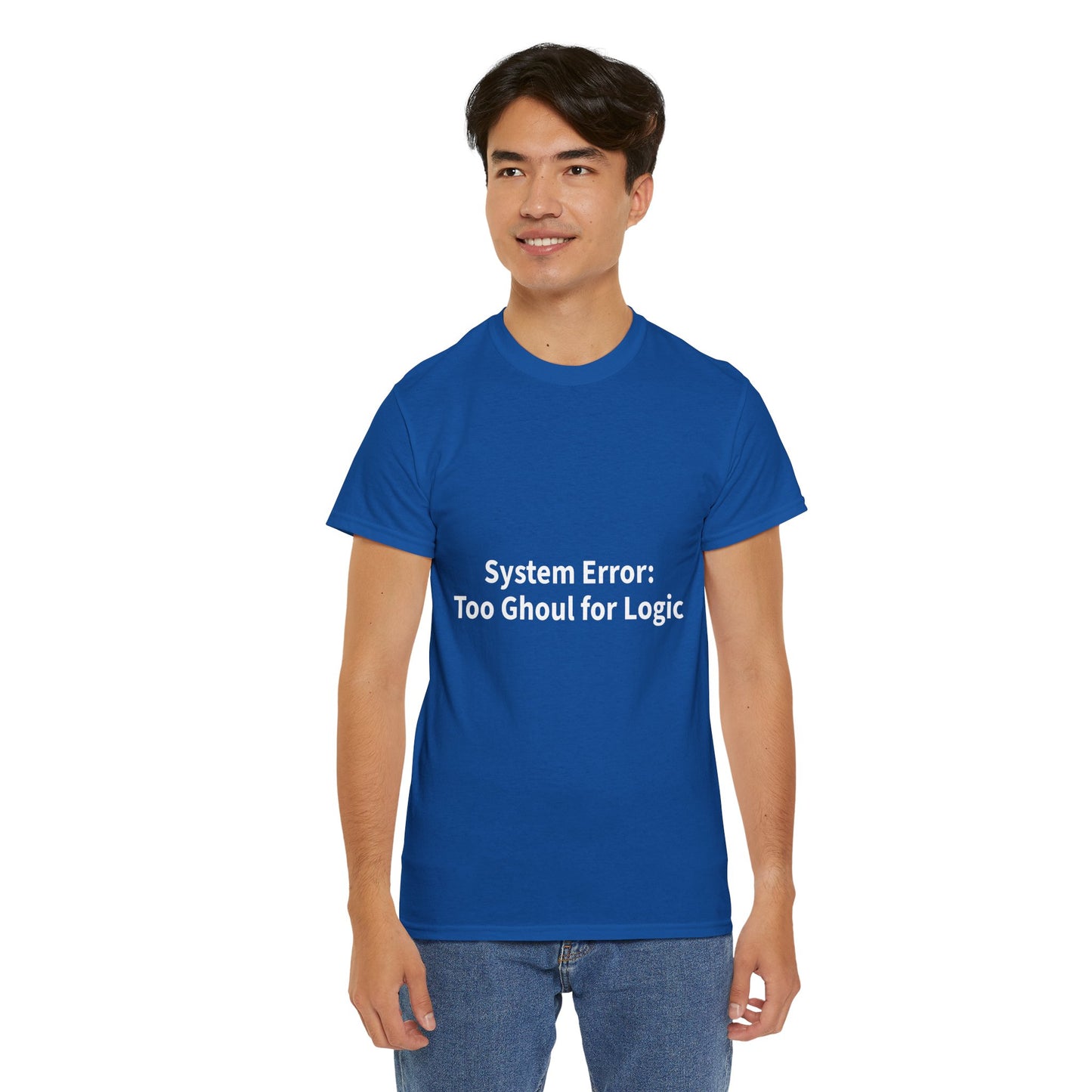 System Error Tee - Unisex Heavy Cotton Shirt, Perfect for Halloween, Geeky Fun