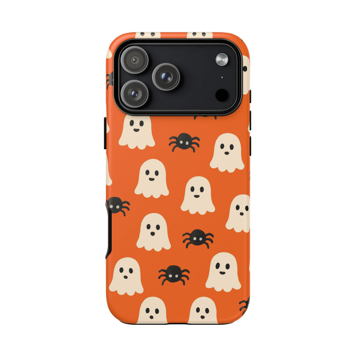 Cute Halloween Phone Case with Ghosts and Spiders, Spooky Gift, Fall Accessory, Unique Halloween Decor, Mobile Protection