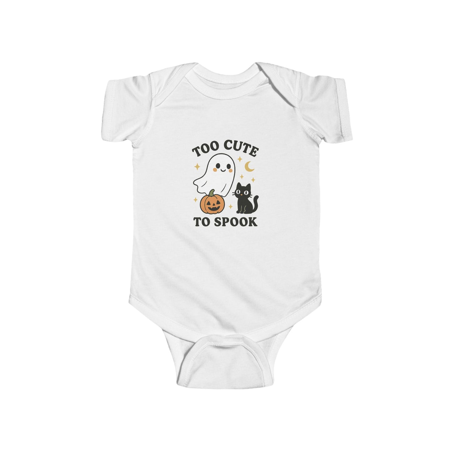 Halloween Infant Bodysuit - Too Cute to Spook, Baby Costume
