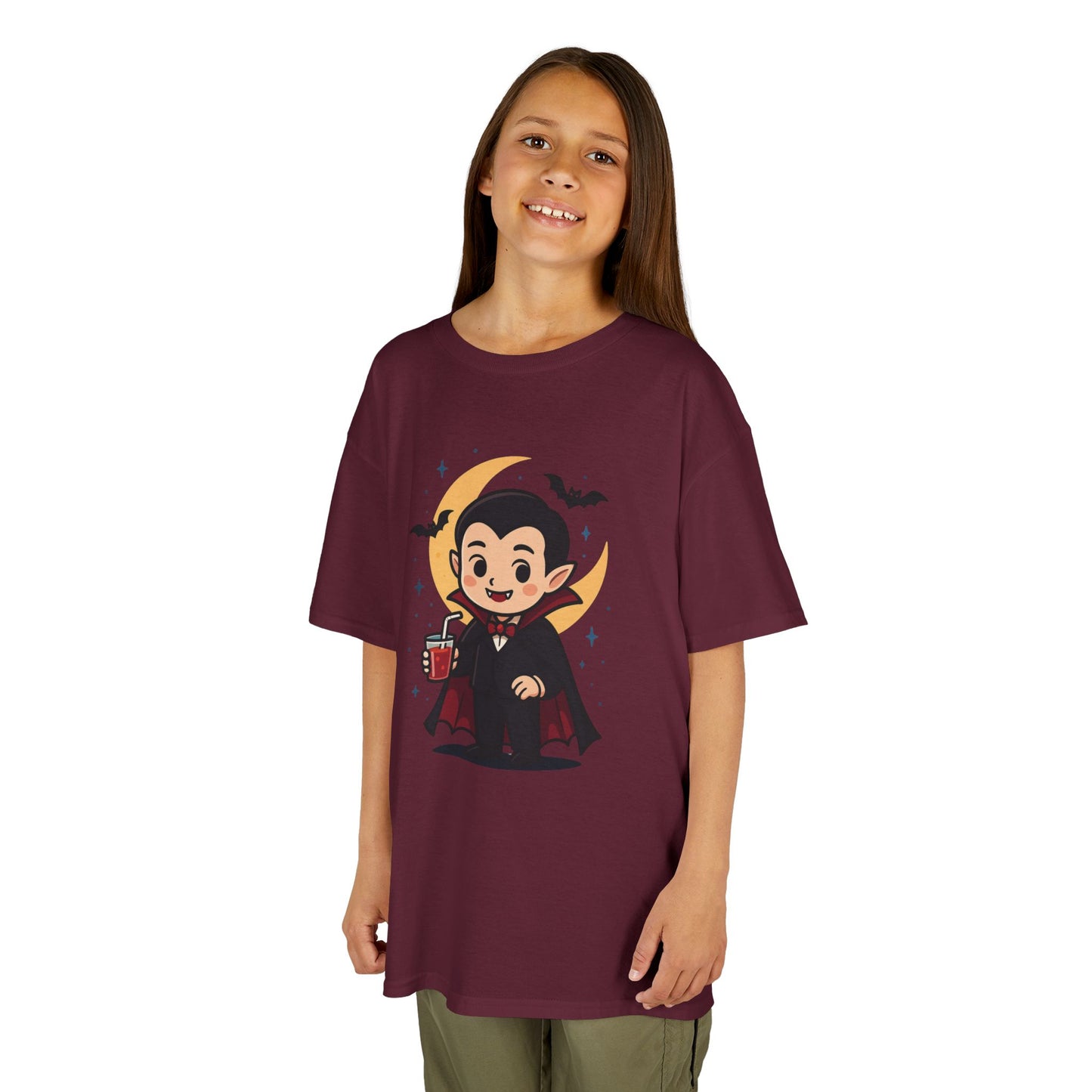 Kids Halloween T-Shirt, Cute Vampire Shirt, Halloween Costume Tee, Trick or Treat Shirt, Spooky Season Apparel