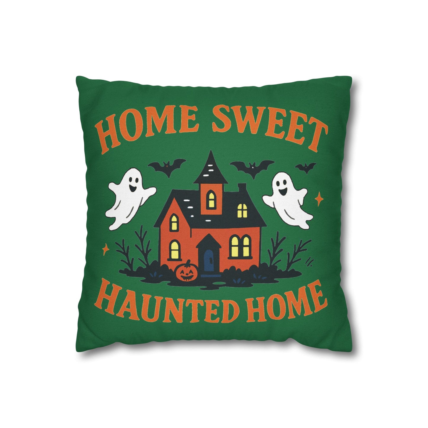 Halloween-Themed Decorative Pillowcase, Haunted Home Accent