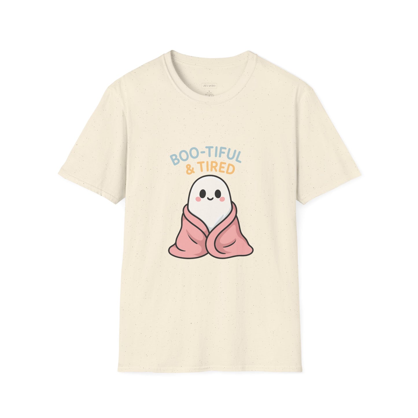 Boo-Tiful & Tired T-Shirt, Halloween-Themed Unisex T-Shirt