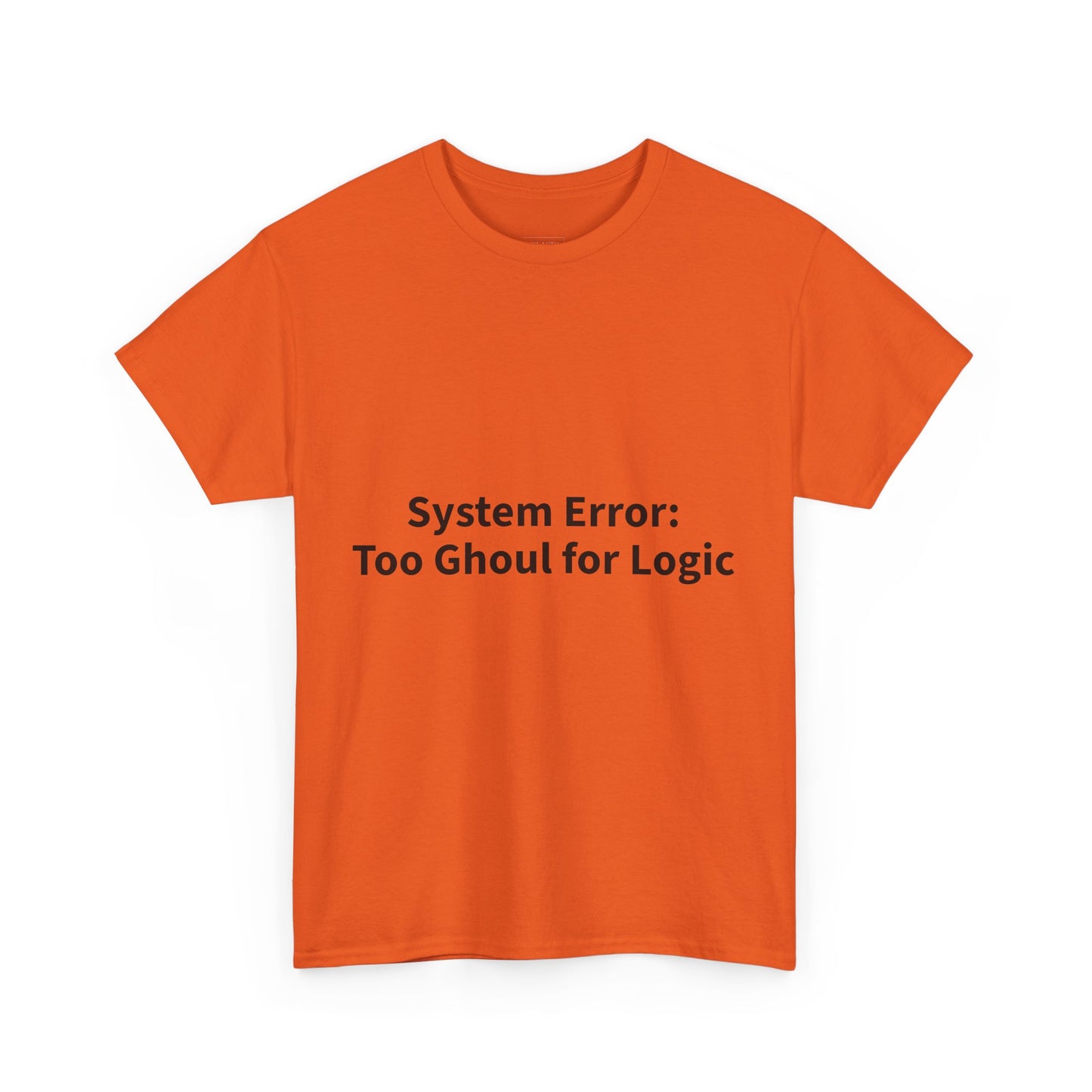System Error Tee - Unisex Heavy Cotton Shirt, Perfect for Halloween, Geeky Fun