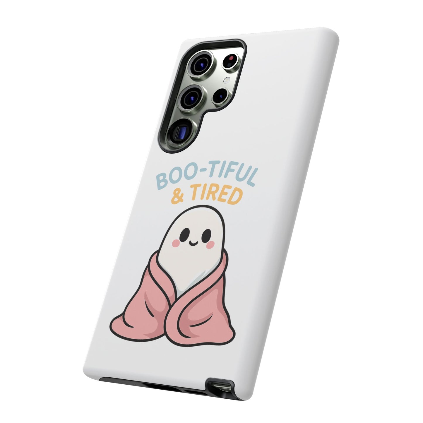 Boo-tiful & Tired Phone Case, Halloween-Themed Design