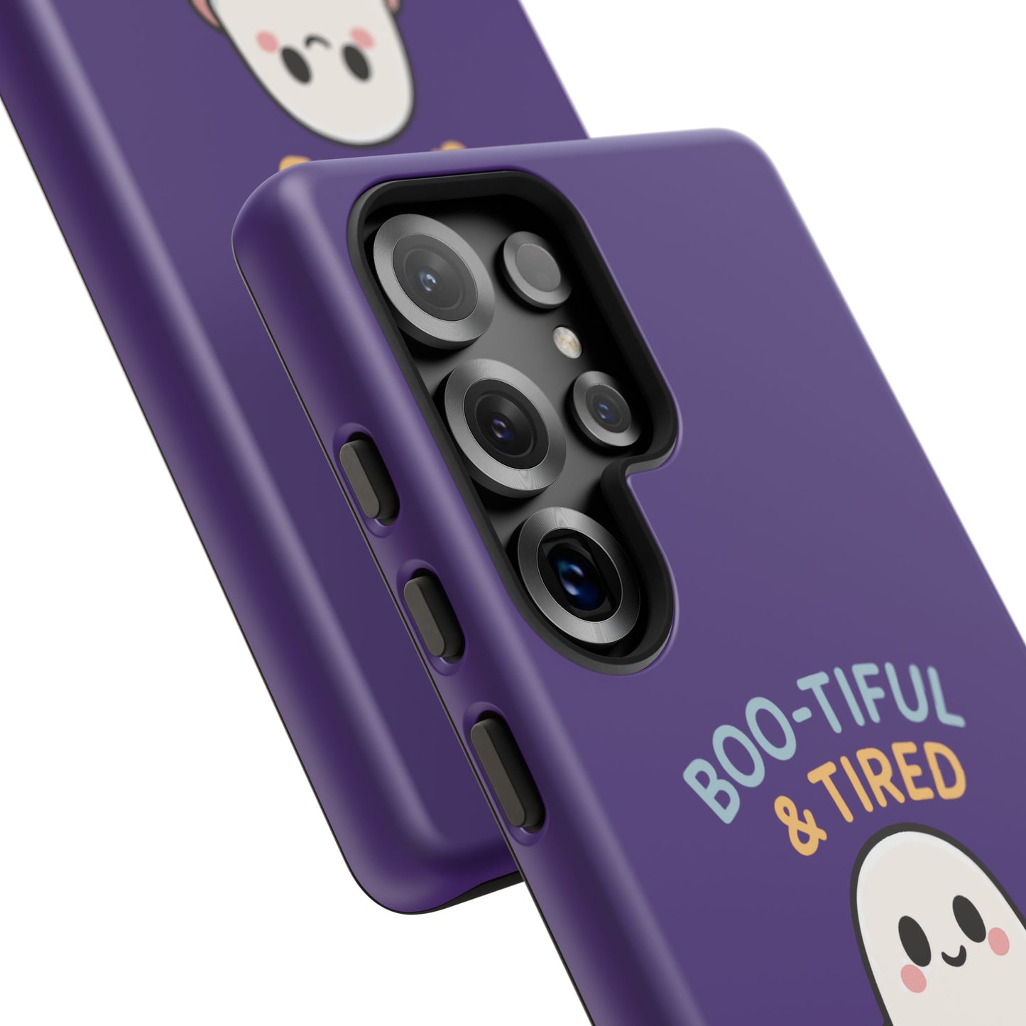 Boo-Tiful & Tired Phone Case, Halloween-Themed Design