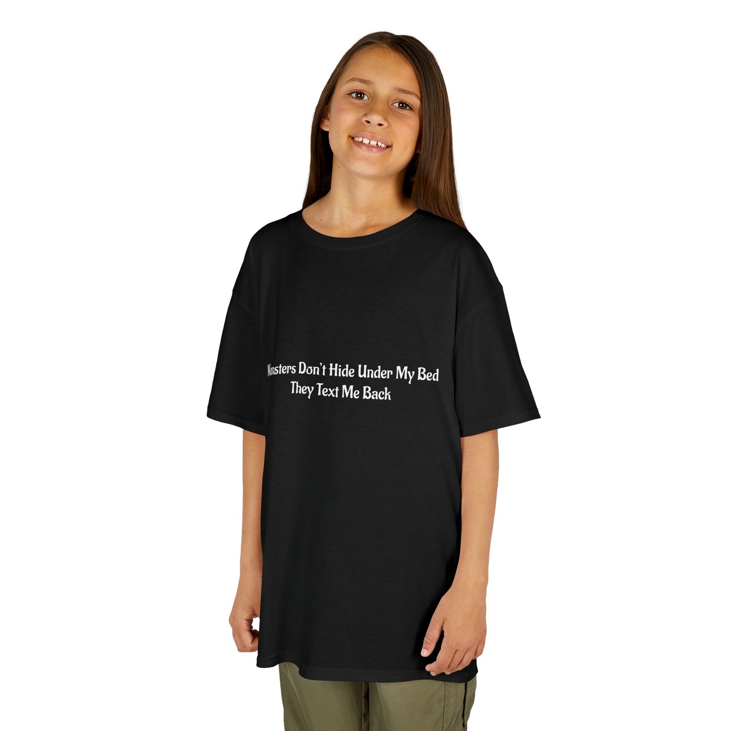 Funny Kids Monster Tee, Kids Heavy Cotton Shirt, Halloween T-Shirt