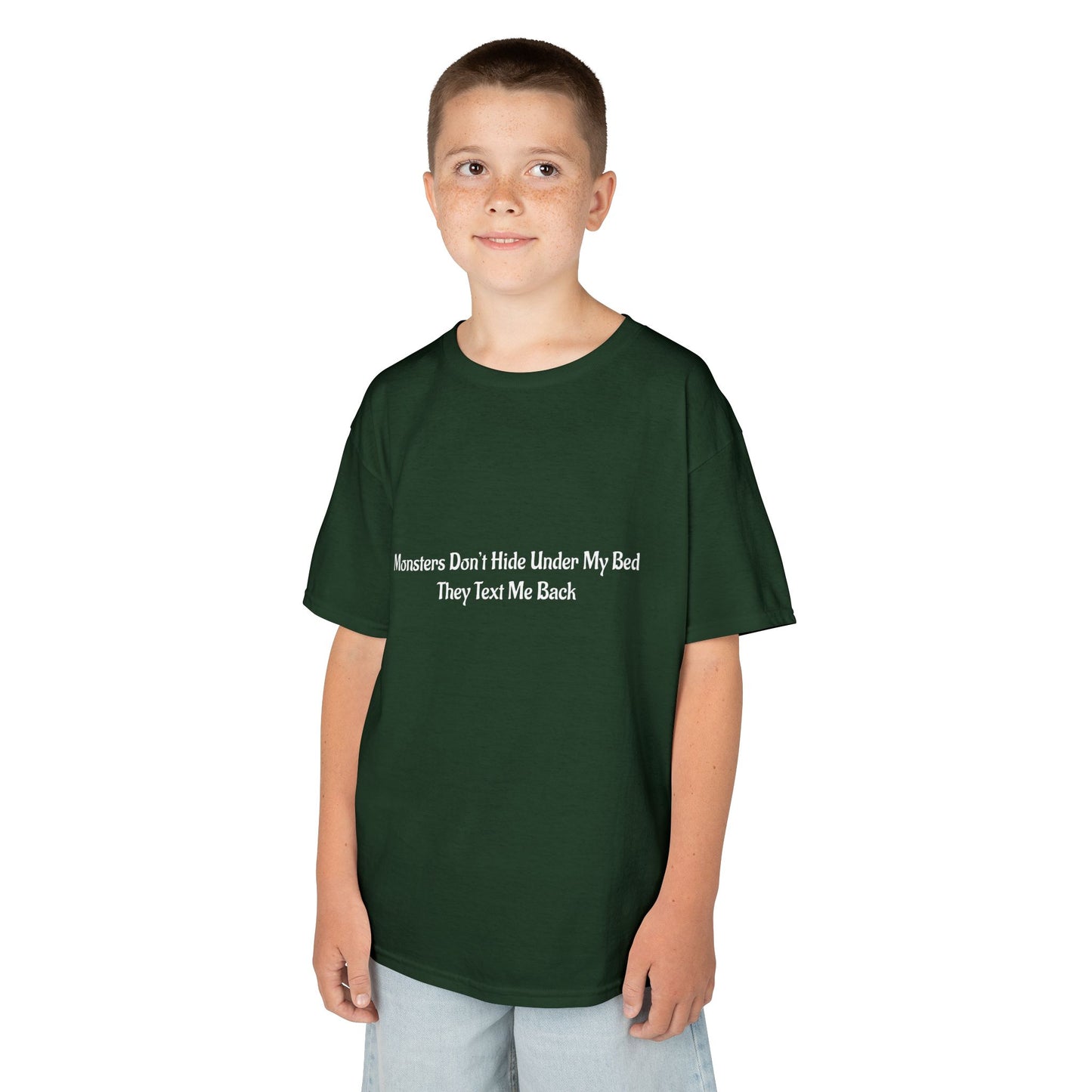 Funny Kids Monster Tee, Kids Heavy Cotton Shirt, Halloween T-Shirt