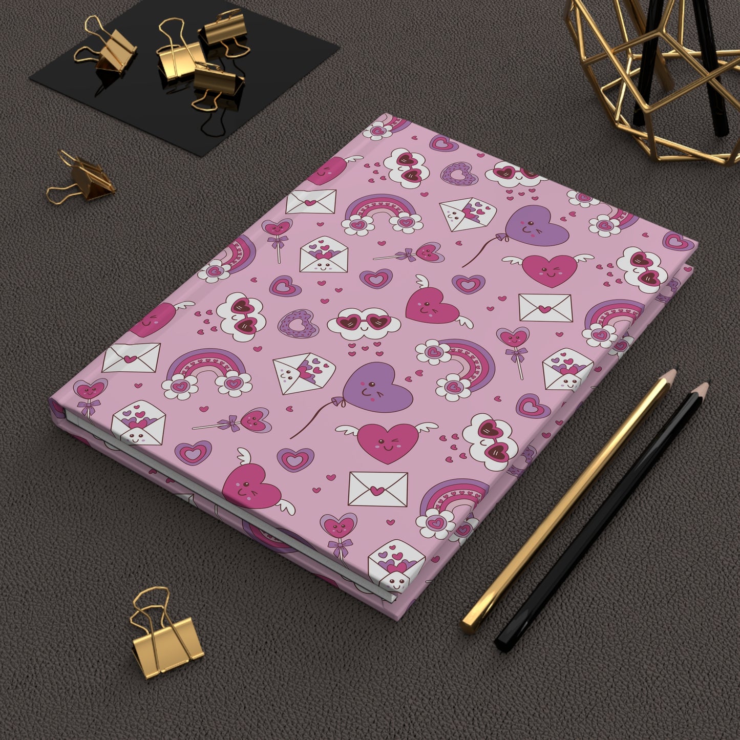 Hardcover Journal with Cute Lovely Characters, Gift for Book Lovers, Birthdays