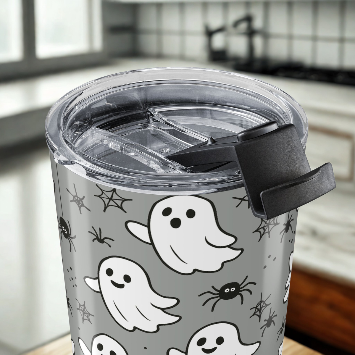 Ghostly Spirit Tumbler | Halloween 20oz Insulated Travel Mug | Cute Ghost Design | Perfect for Fall Celebrations