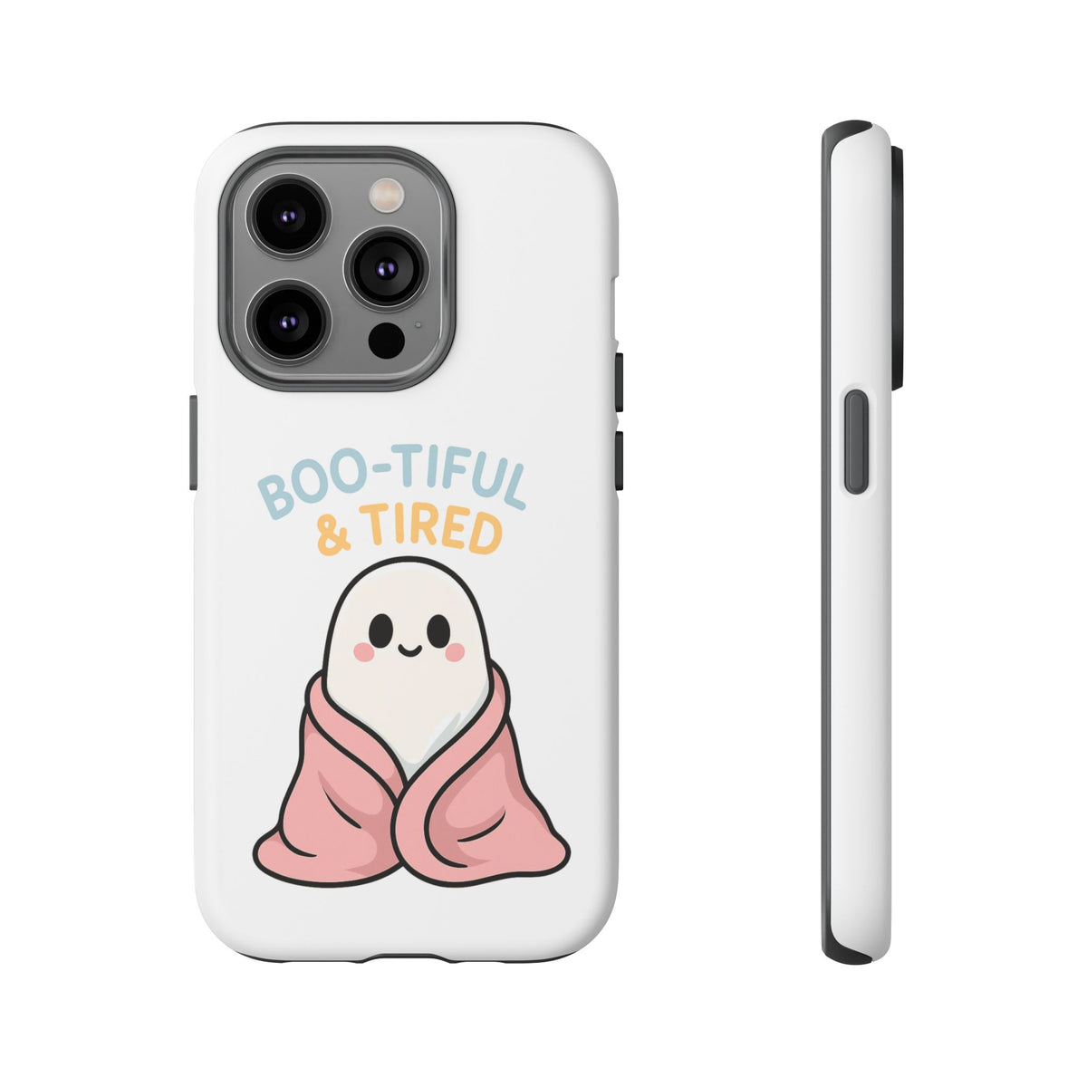 Boo-tiful & Tired Phone Case, Halloween-Themed Design