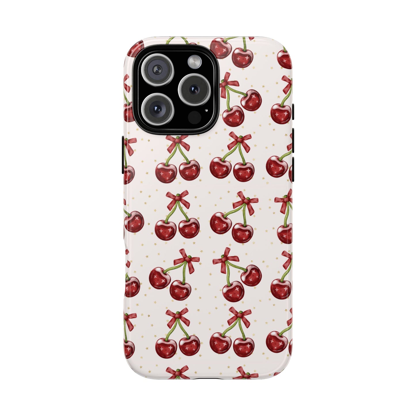 Cherry Pattern Phone Case — Cute Red Cherry Protective Phone Cover