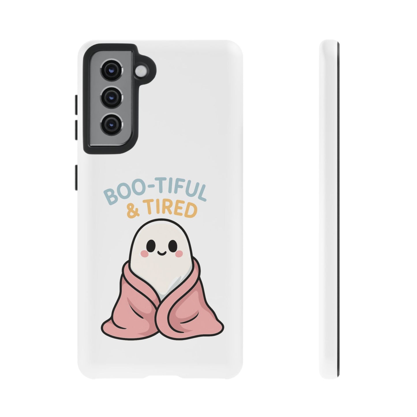 Boo-tiful & Tired Phone Case, Halloween-Themed Design