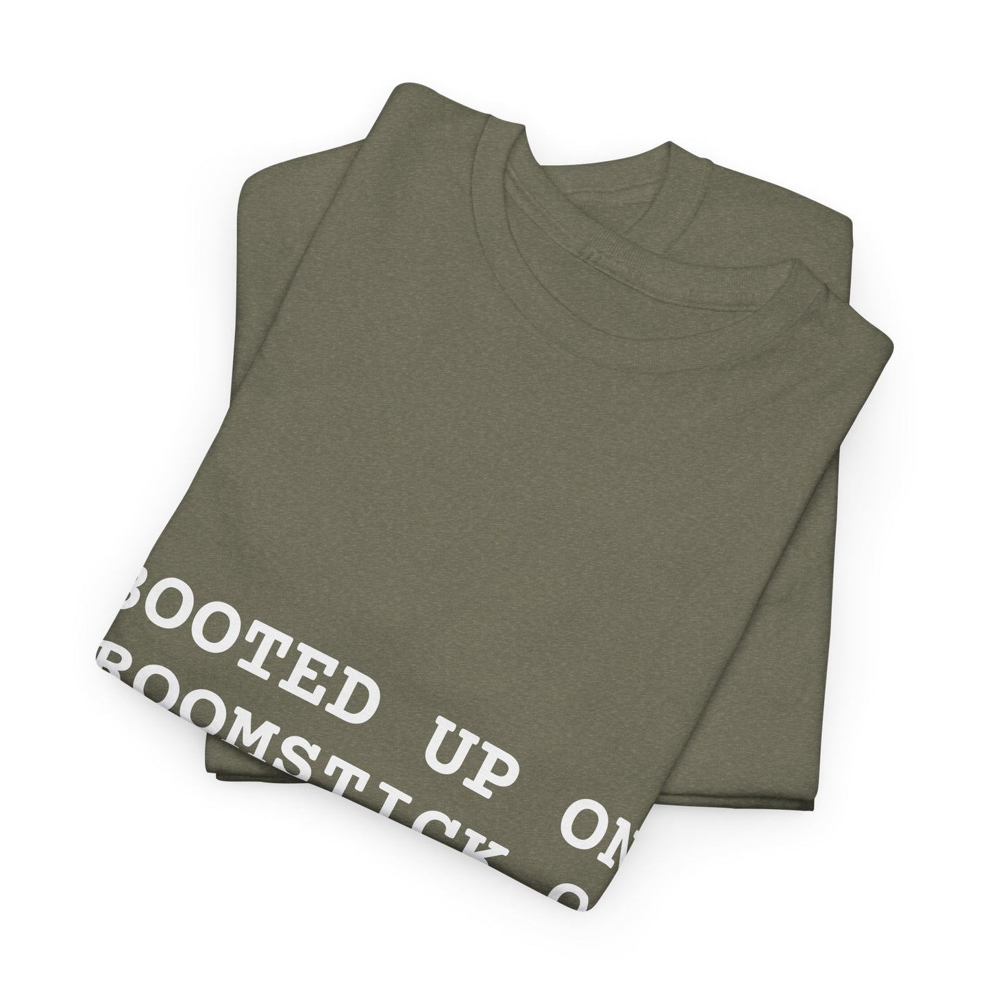 Broomstick OS Tee, Funny Graphic Tee for Tech Lovers, Unisex Cotton T-Shirt
