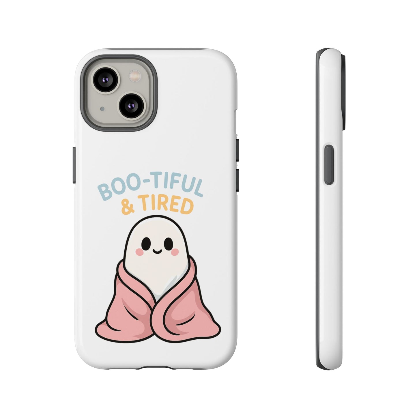 Boo-tiful & Tired Phone Case, Halloween-Themed Design