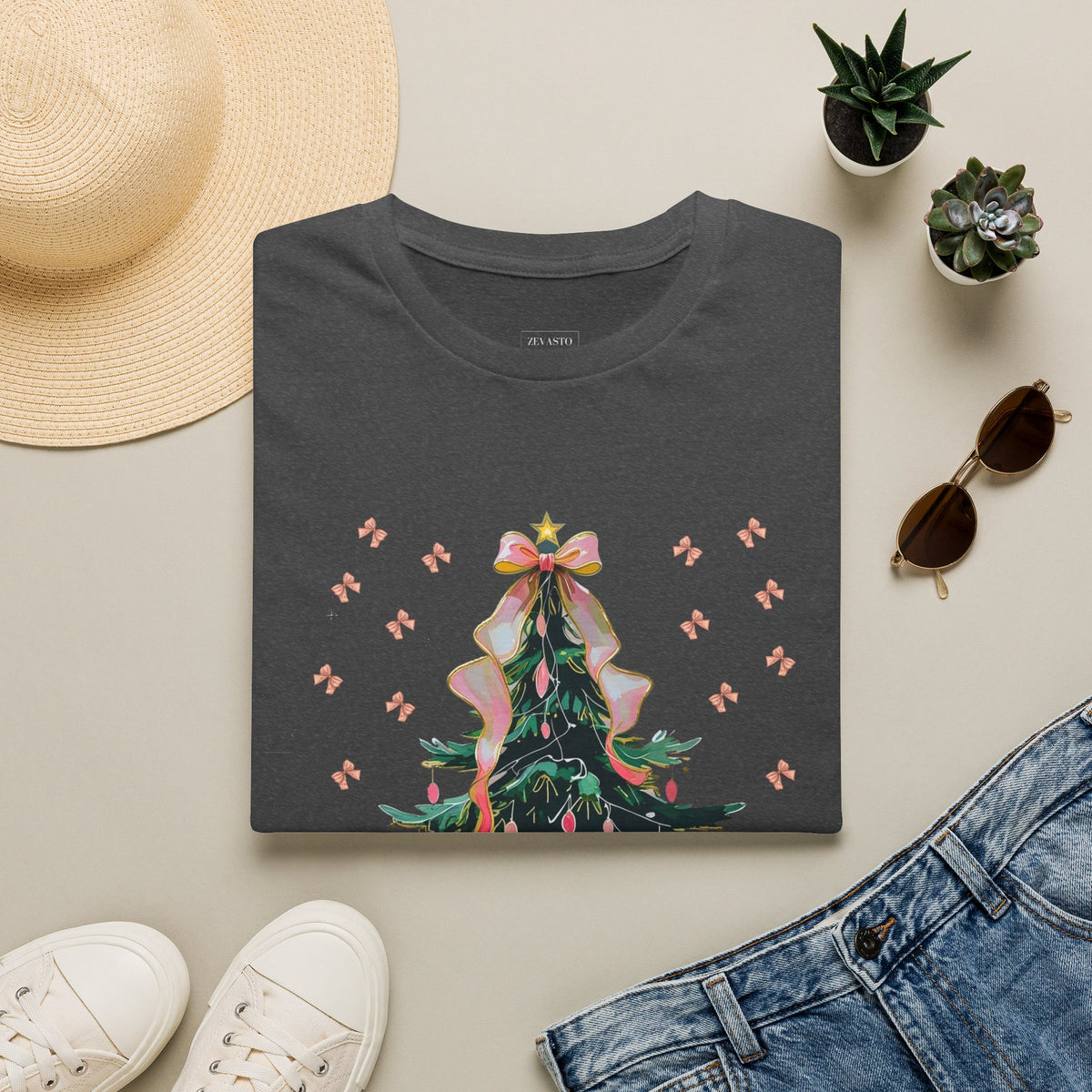 Christmas Tree Unisex Softstyle T-Shirt | Holiday Outfit, Festive Apparel