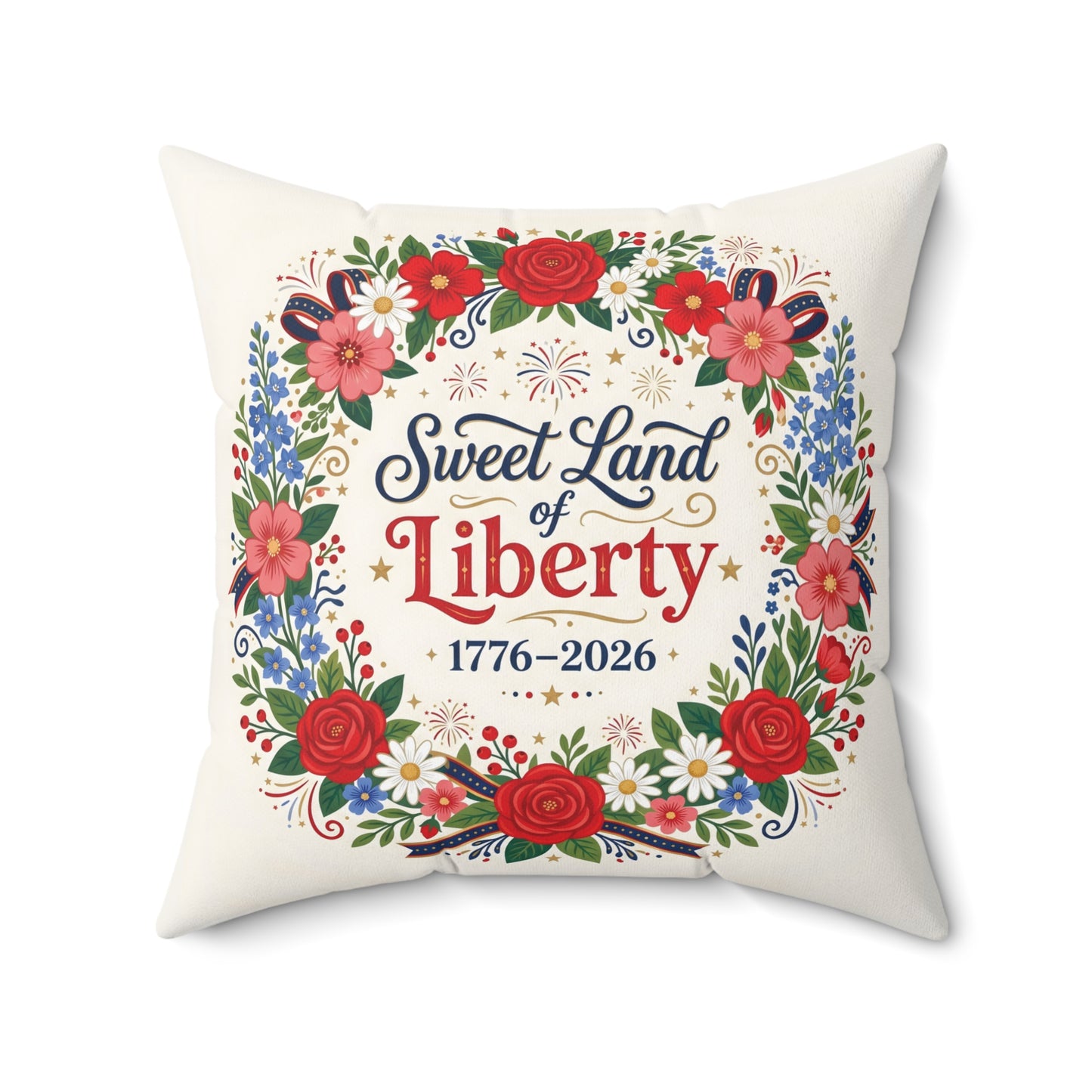 Sweet Land of Liberty, Decorative Pillow, Patriotic Home Decor, 4th of July Pillow