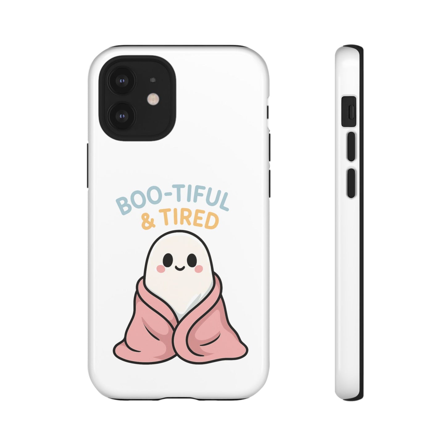 Boo-tiful & Tired Phone Case, Halloween-Themed Design