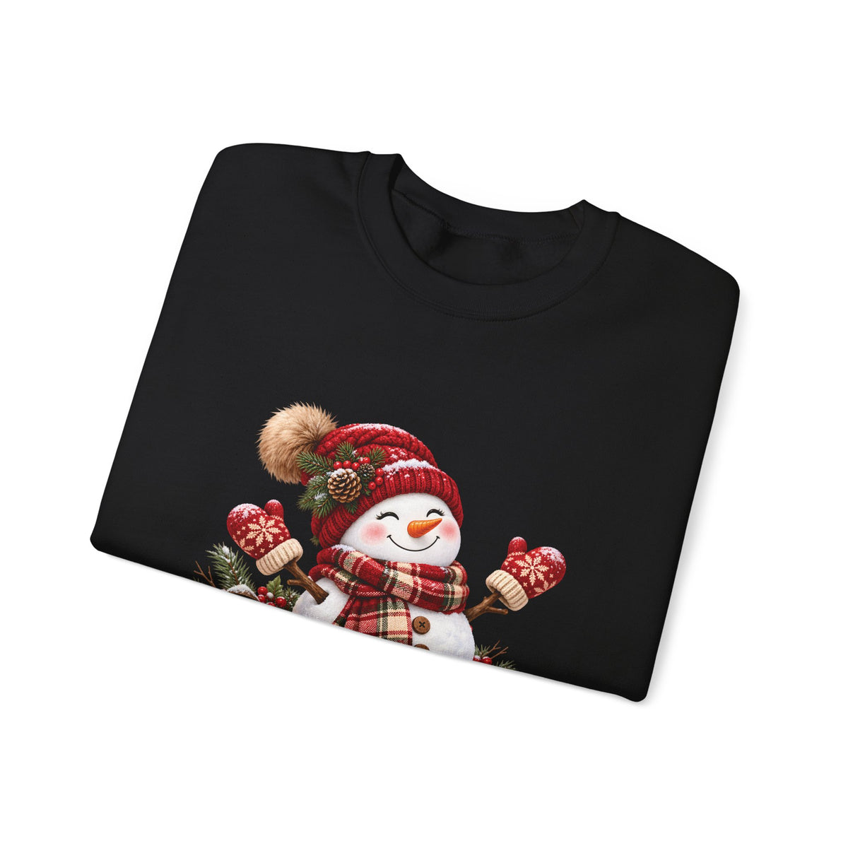 Snowman Holiday Sweatshirt - Cozy Christmas Unisex Sweatshirt