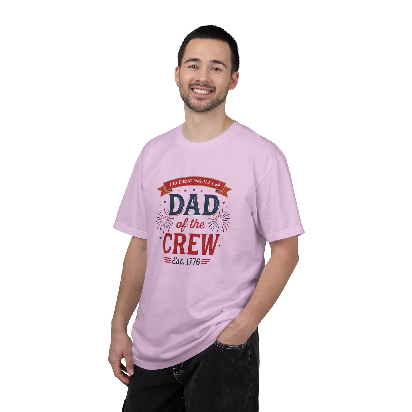 Dad of the Crew T-Shirt — Patriotic 4th of July Tee, Independence Day Shirt