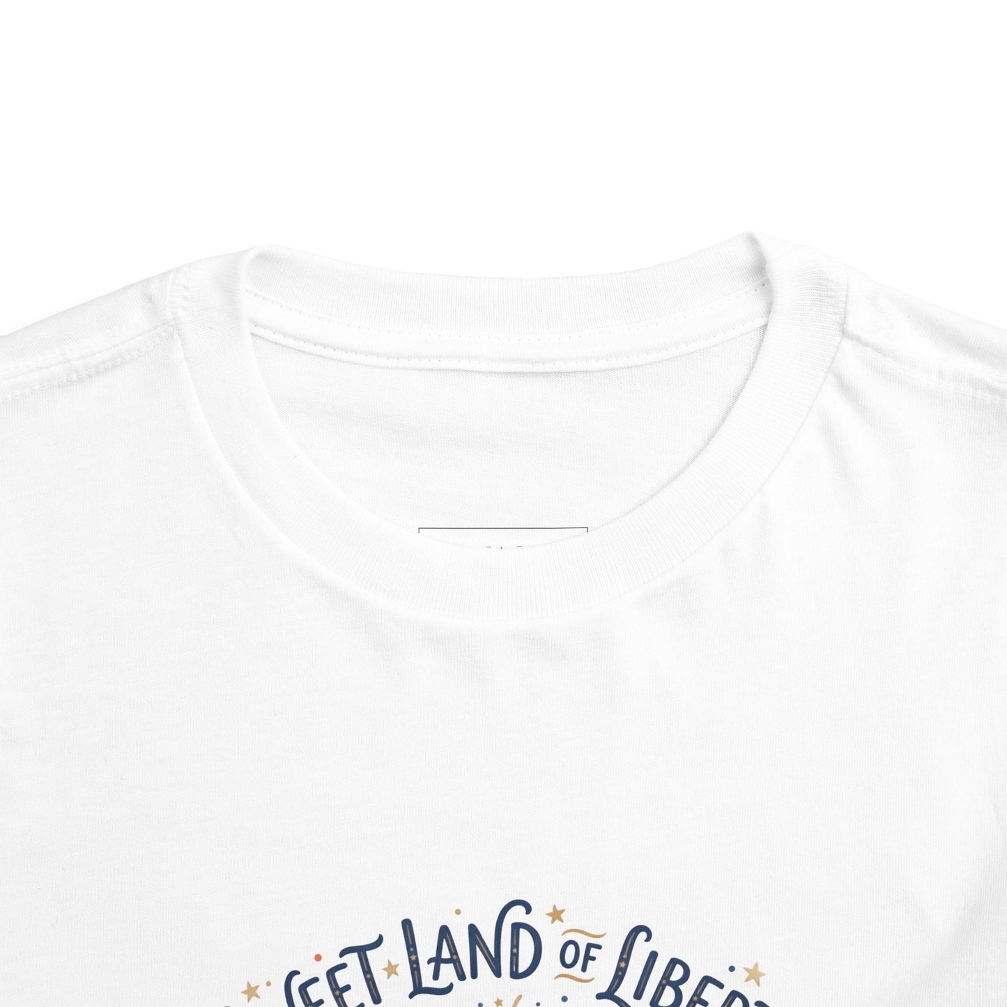 Toddler Tee — "Sweet Land of Liberty" 1776–2026 Patriotic Shirt for Kids, 4th of July Tee