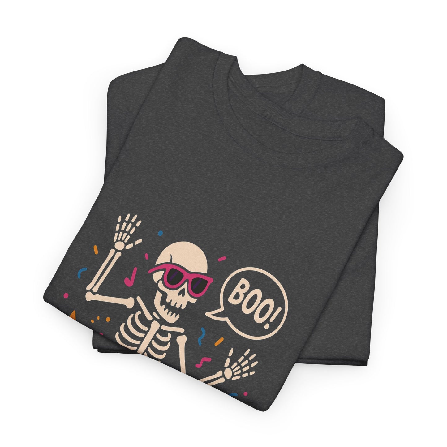 Halloween Skeleton Tee, Unisex Graphic Tee, Spooky Fun Shirt