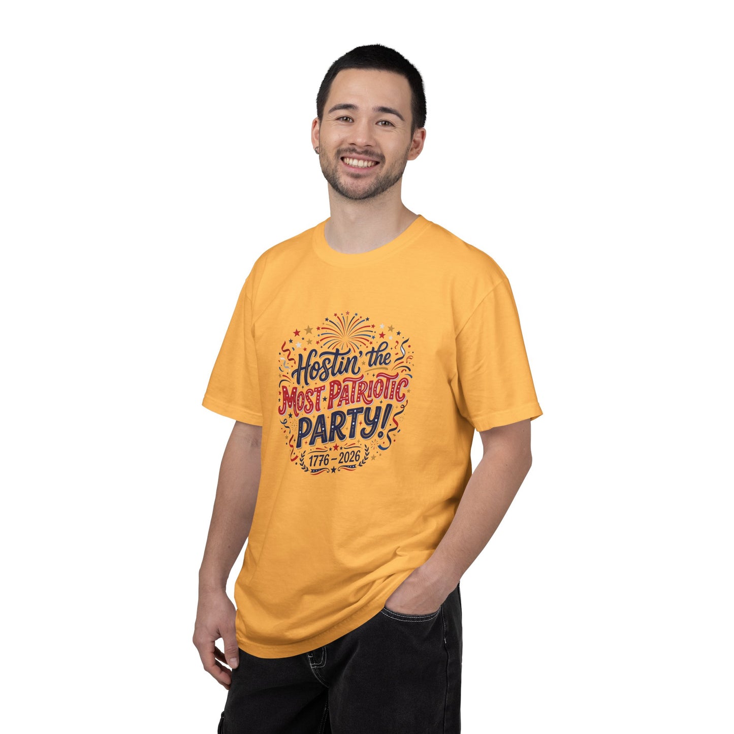 Patriotic 'Hostin' the Most Patriotic Party' T-Shirt, 4th of July Shirt, Independence Day Tee