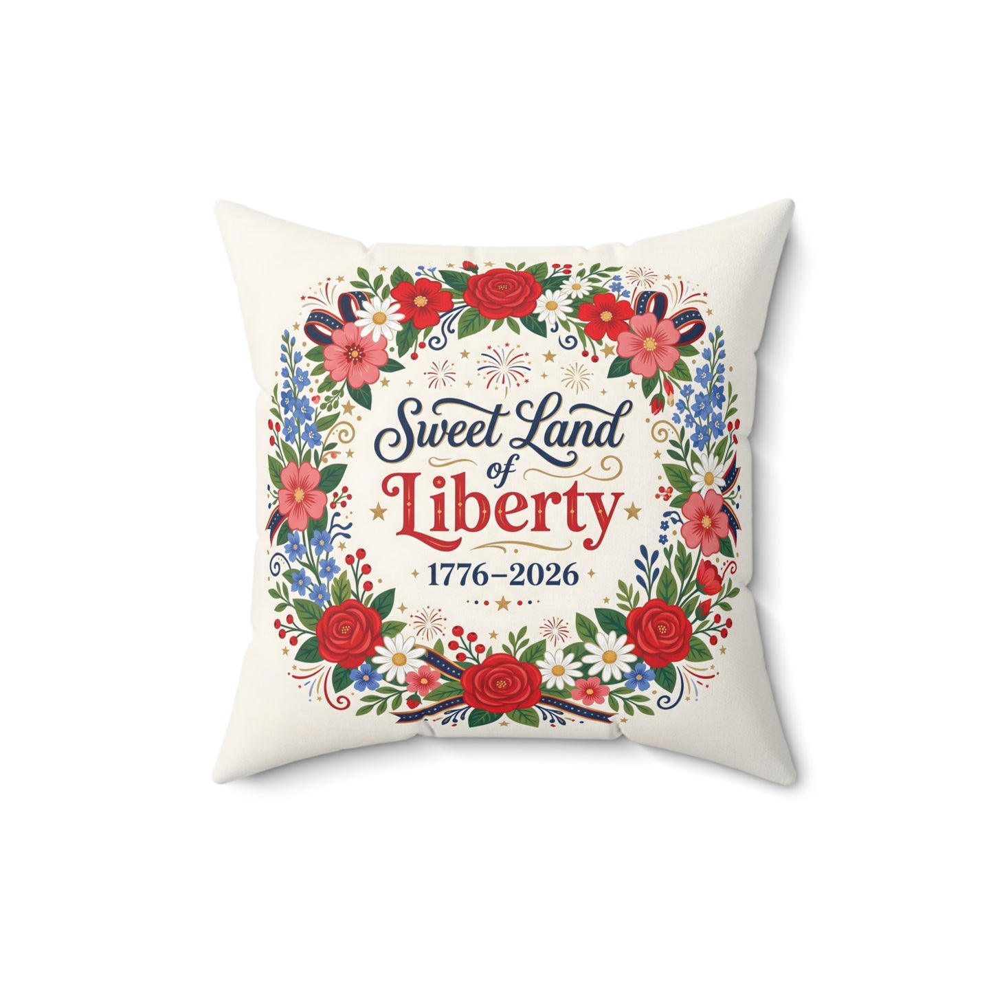 Sweet Land of Liberty, Decorative Pillow, Patriotic Home Decor, 4th of July Pillow