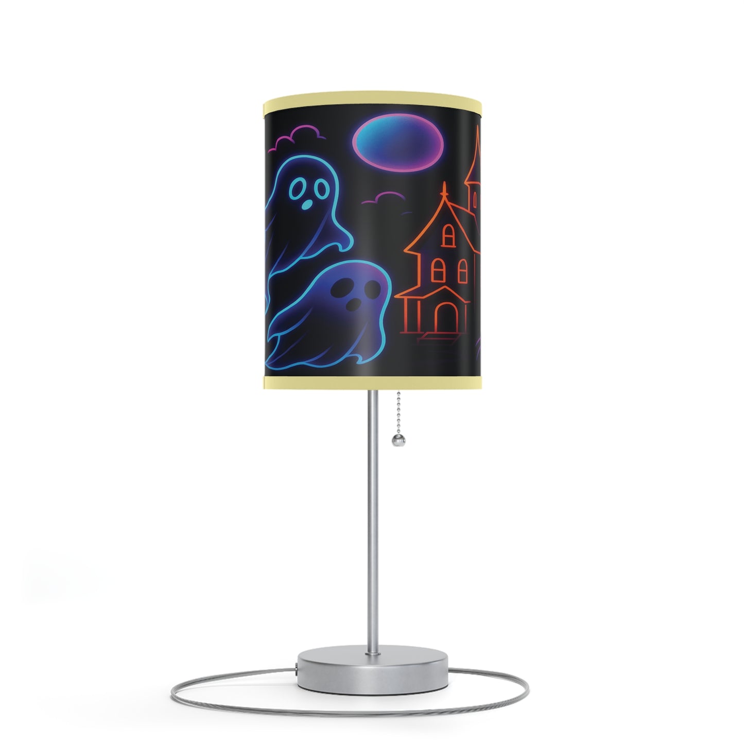 Halloween Themed Table Lamp, Ghosts & Pumpkins Design