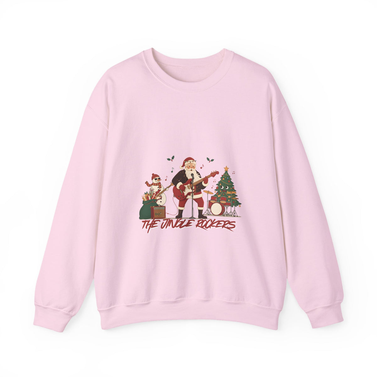 Funny Christmas Sweatshirt – "The Jingle Rockers" Holiday Band Crewneck
