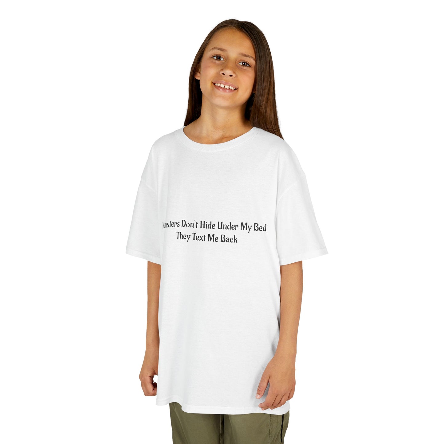 Funny Kids Monster Tee, Kids Heavy Cotton Shirt, Halloween T-Shirt