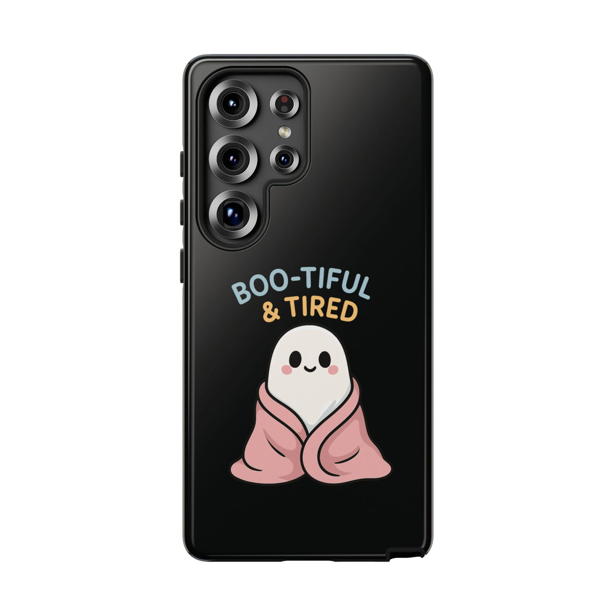Boo-tiful & Tired Phone Case, Halloween-Themed Design